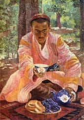  .   (1927)  Ural Tansykbaev. Portrait of Tashkenbaev (1927)