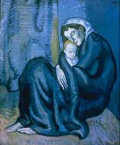  .   . Pablo Picasso. Mere et enfant. 1902