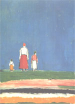  .  . (20- ). Kazimir Malevich. Three figures. (1920s)