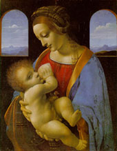   .  . Leonardo da Vinci. Madonna Litta  (c. 1490-1491)