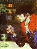  .  . Pablo Picasso. La Buveuse  de l'absinthe (1901) 