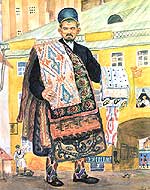  .  . Boris Kustodiev. The seller of carpets (1920)