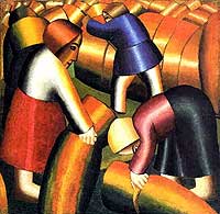  .  . Kazimir Malevich Taking in the Harvest (1911-1912)