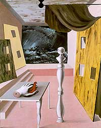  .  . Rene Magritte.  La traversee difficile (1926)