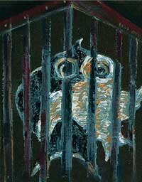  .   .  Max Ernst. Bird in a Cage. 1926-1927.