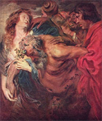   .  . Anthonis van Dyck. The drunken Silen. (1620)