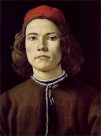  .   . Sandro Botticelli. Portrait of a Young Man (1480-1485)