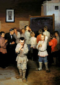  -.      . Nikolay Bogdanov-Belsky. Oral Reckoning at Rachinsky's People's school (1895)