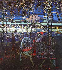  .  ,    . Vassily Kandinsky. The  riding couple (1906-1907)