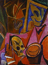      . Pablo Picasso. Composition with a Skull. (1907)