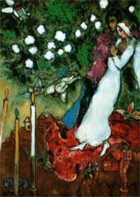  .  . Marc Chagall. Les trois cierges (1938-1940)