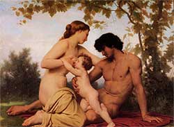 - .  . William-Adolphe Bouguereau. Family Time.