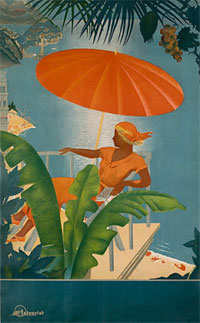  -.  .   (1930- ). Maria Nesterova-Berzina.  USSR Health Resorts. Intourist poster (1930s)