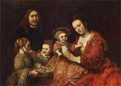   .  . Rembrandt Van Rijn. Family Group (1666-1668)