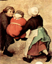   .   (). Pieter Bruegel the Elder. Children's Games (detail). (1560)