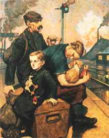  . . Hans Baluschek. Emigrants (1912)