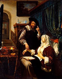    .  . Frans van Mieris, the elder. The Doctor's visit (1657)