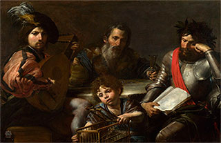 Валентэн де Булонь. Четыре возраста жизни. Valentin de Boulogne. Les quatre ages de la vie (1629).